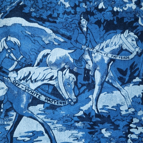 Off-White Blue Tapestry Print Skinny Jeans - Picture 7 of 10